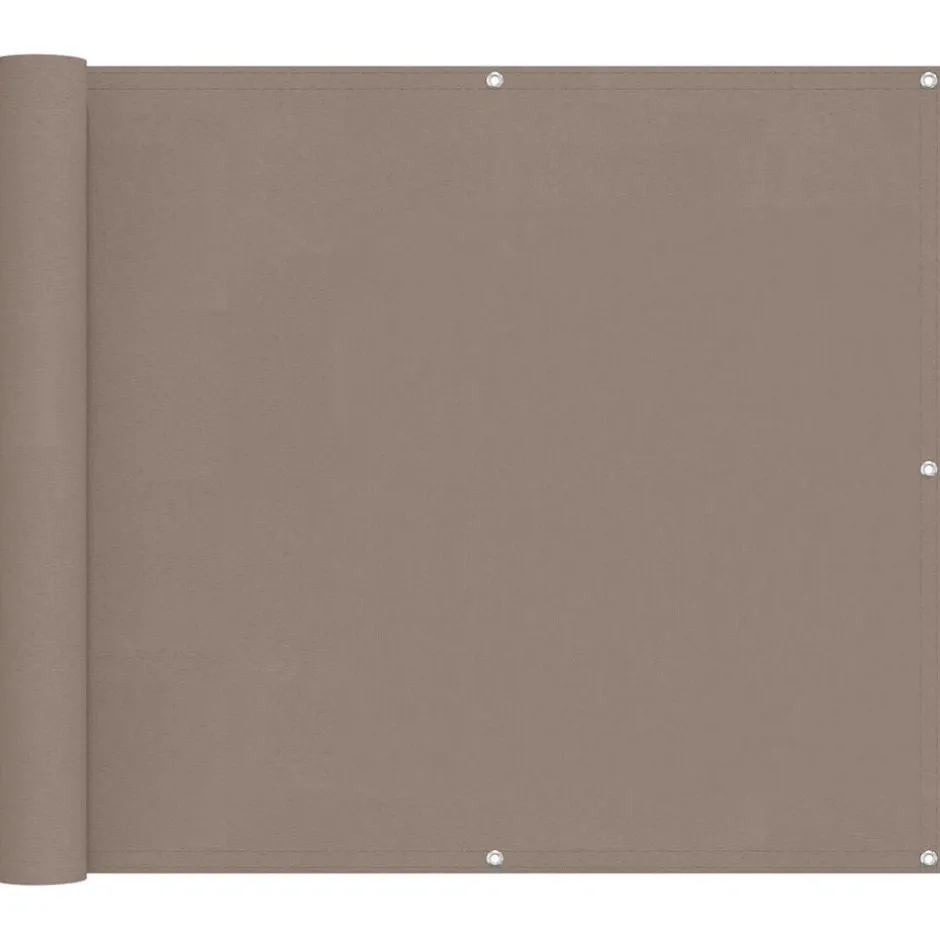 New vidaXL Balkong Skärm 100 x 800 cm Oxford Tyg Taupe