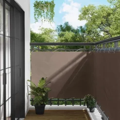 vidaXL Balkong Skärm Taupe 110 x 300 cm Oxford Tyg