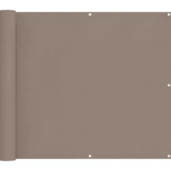 vidaXL Balkong Skärm Taupe 100 x 700 cm Oxford Tyg