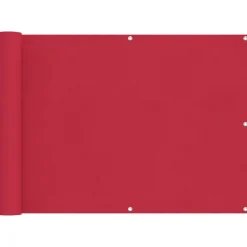 vidaXL Balkong Skärm Vinröd 75 x 200 cm PU-belagt oxford alu