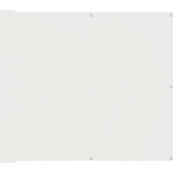 vidaXL Balkong Skärm Vit 100 x 600 cm Oxford Tyg