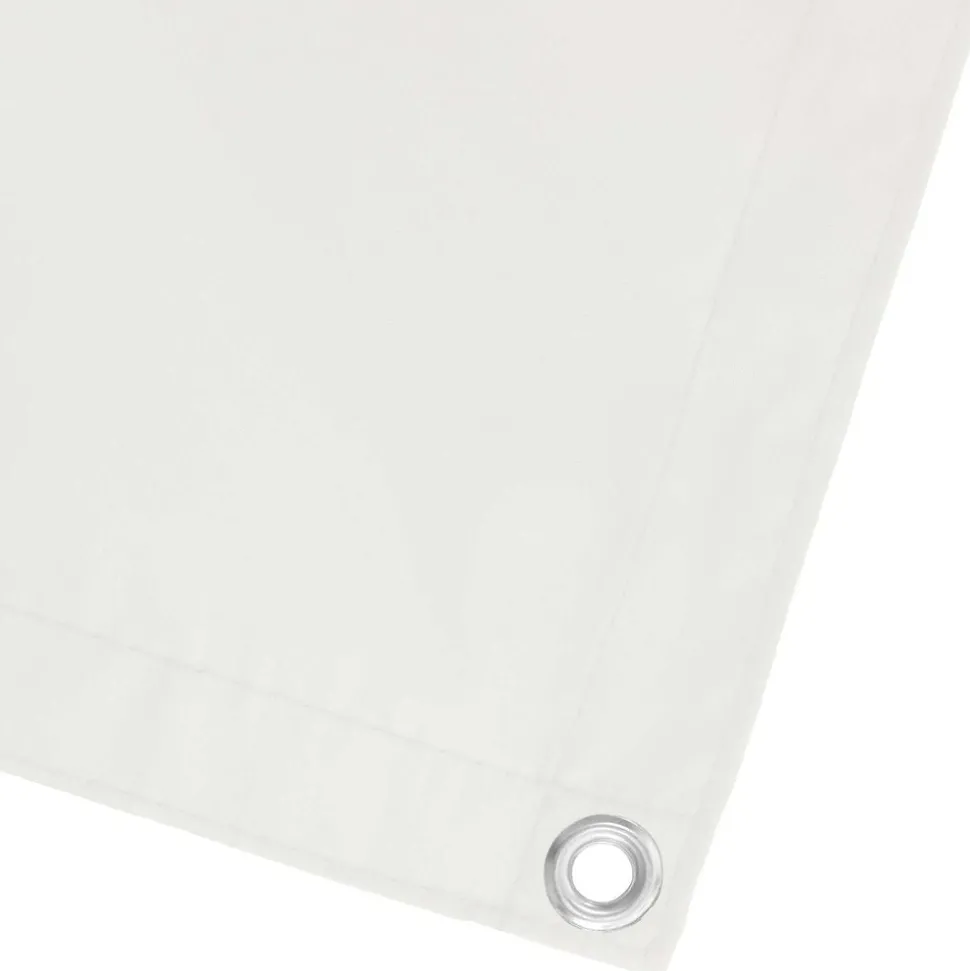 vidaXL Balkong Skärm Vit 100 x 500 cm Oxford Tyg