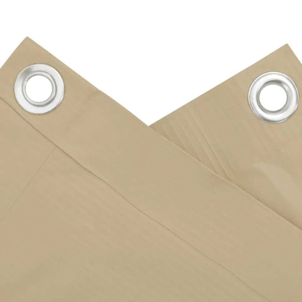 vidaXL Balkongskärm oxfordtyg 75 x 400 cm beige