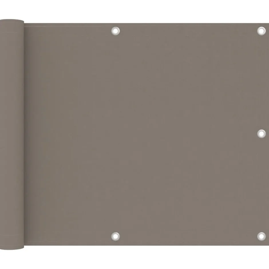 New vidaXL Balkongskärm 75x300 cm oxfordtyg Taupe