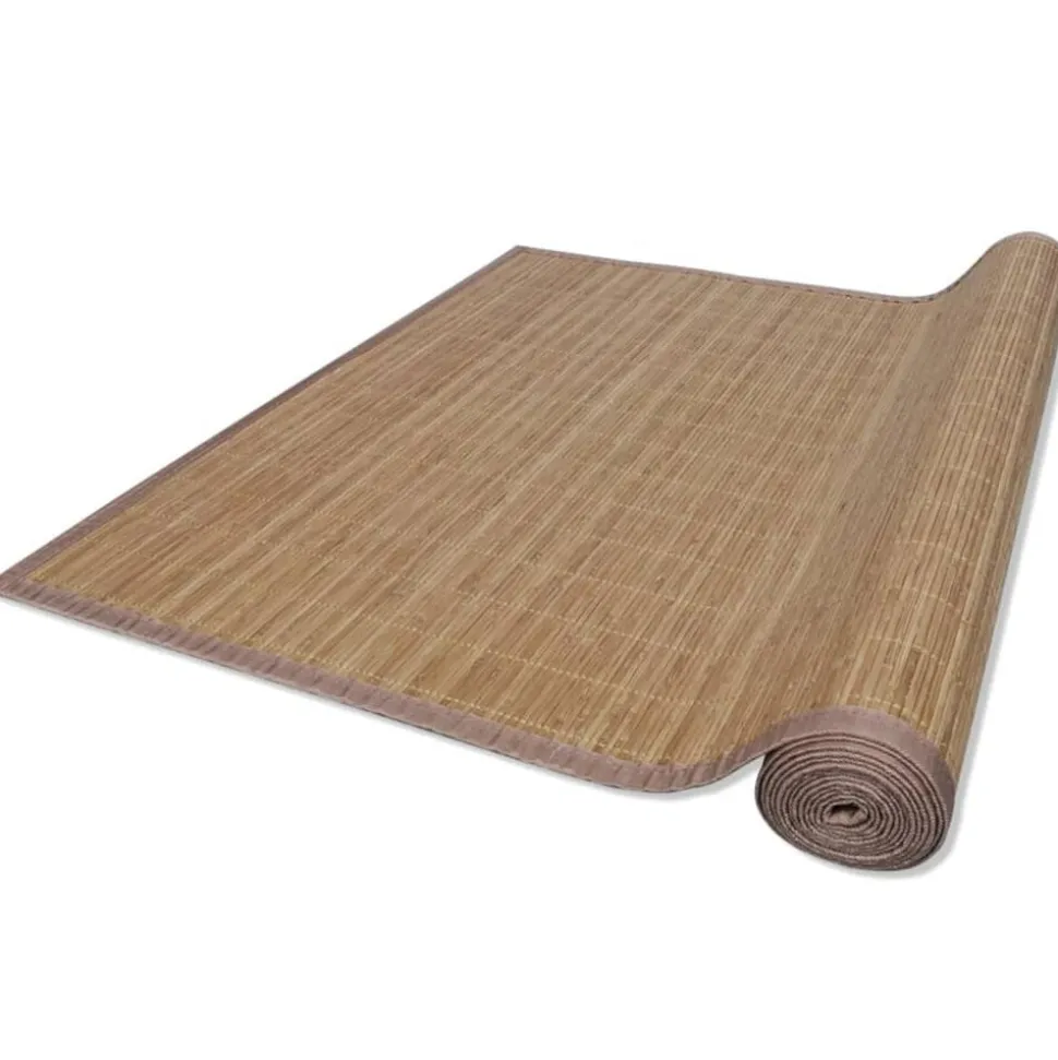 vidaXL Bambumatta 100x160 cm brun