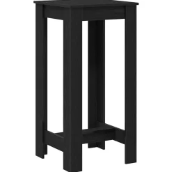 vidaXL Barbord Svart Ek 51 x 50 x 103.5 cm Konstruerat trä
