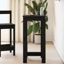 vidaXL Barbord Svart Ek 51 x 50 x 103.5 cm Konstruerat trä