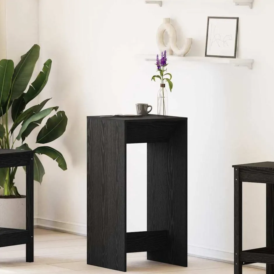 Clearance vidaXL Barbord 51 x 50 x 103,5 cm Konstruerat trä Svart ek