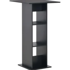vidaXL Barbord svart 60x60x110 cm