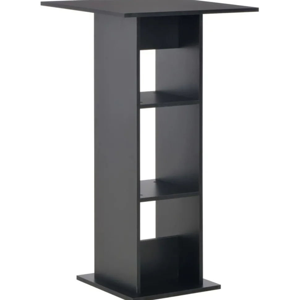 vidaXL Barbord svart 60x60x110 cm