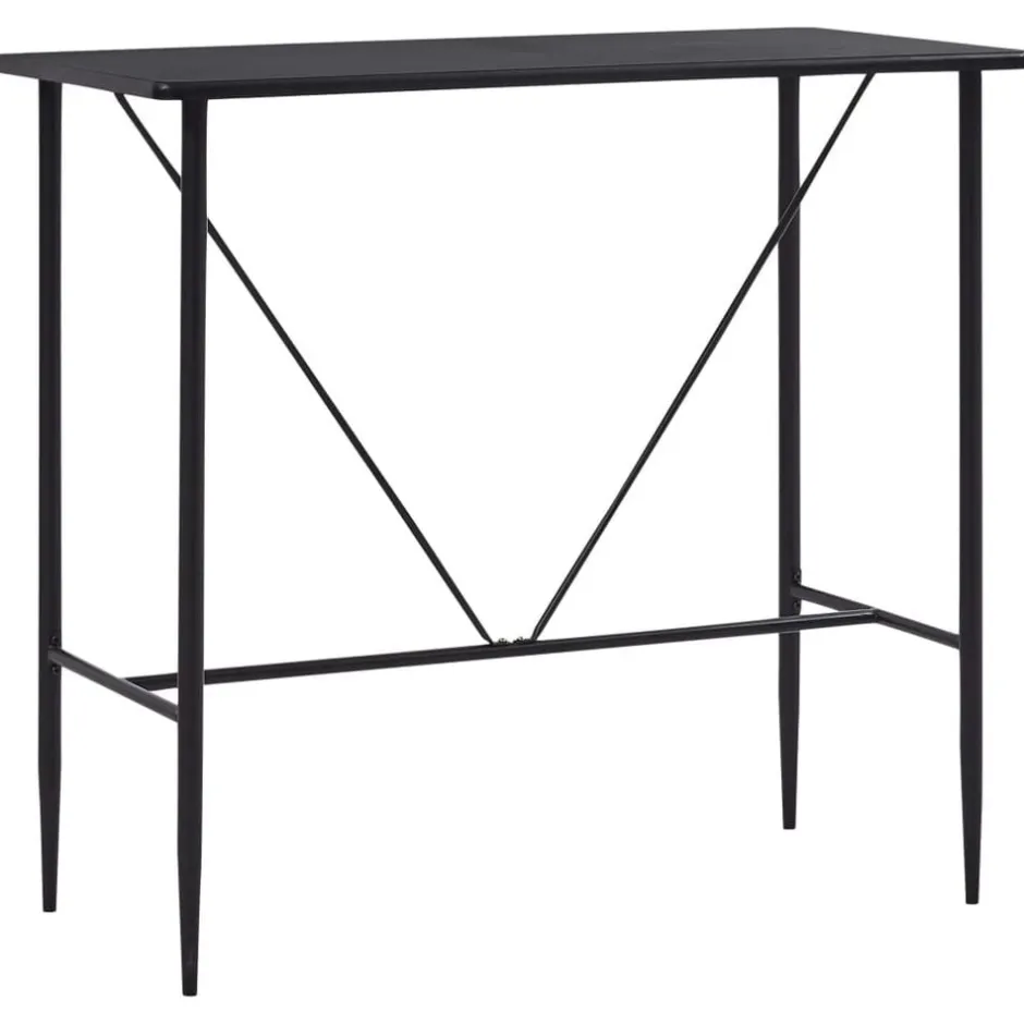 Hot vidaXL Barbord 120x60x110 cm MDF Svart