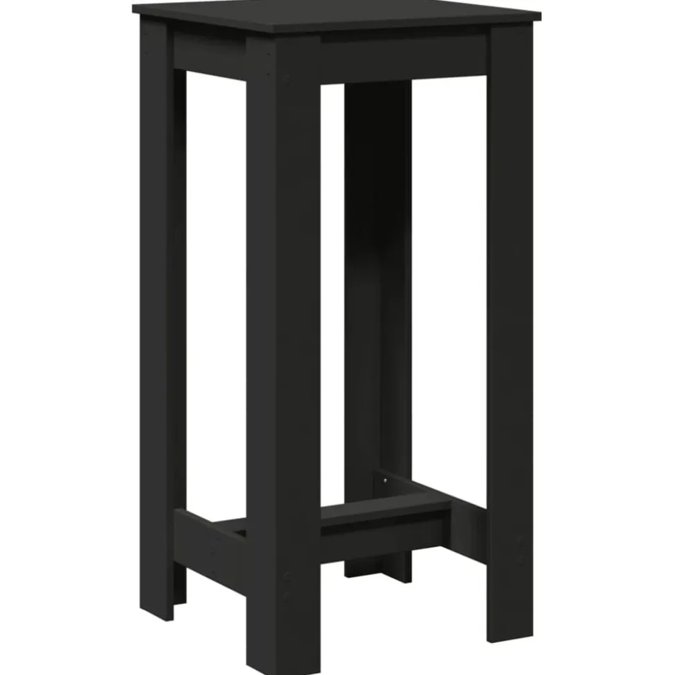 vidaXL Barbord svart 51x50x103,5 cm konstruerat trä