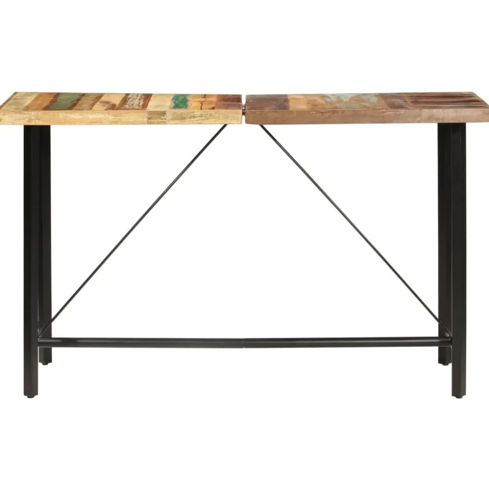 vidaXL Barbord 180x70x107 cm massivt återvunnet trä