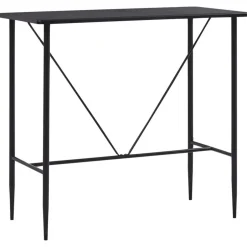 Clearance vidaXL Bargrupp 5 delar tyg Svart