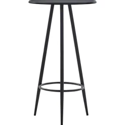 vidaXL Bargrupp 3 delar tyg svart