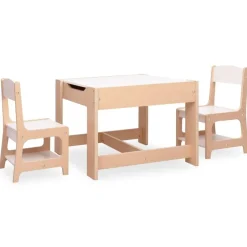 Online vidaXL Barnbord med 2 stolar MDF Brun