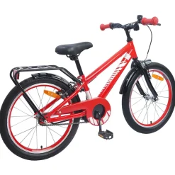 Clearance vidaXL Barncykel 18 Tum för 5-7 år gamla Röd