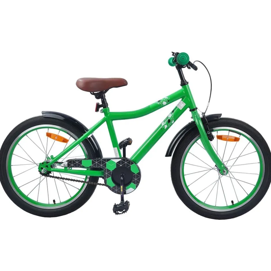 Hot vidaXL Barncykel 18 Tum för 5-7 år gamla Grön