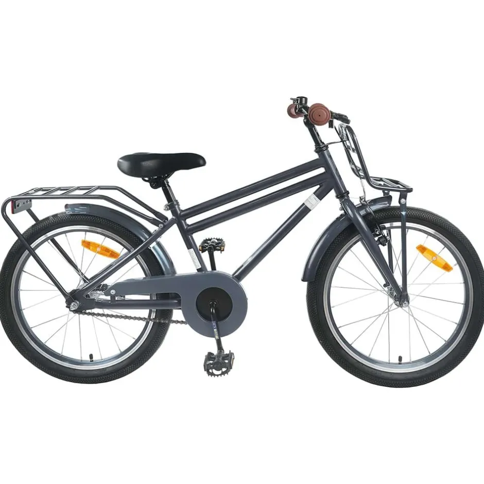 Sale vidaXL Barncykel 18 Tum för 5-7 år gamla Mörkgrå