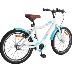 vidaXL Barncykel 18 Tum för 5-7 år gamla Ljusblå
