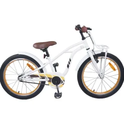 vidaXL Barncykel 18 Tum för 5-7 år gamla Vit