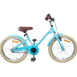 vidaXL Barncykel 18 Tum för 5-7 år gamla Ljusblå
