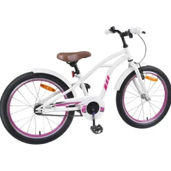 Online vidaXL Barncykel 18 Tum för 5-7 år gamla Vit
