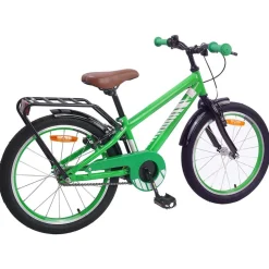 Hot vidaXL Barncykel 18 Tum för 5-7 år gamla Grön