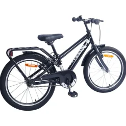 New vidaXL Barncykel 18 Tum för 5-7 år gamla Svart