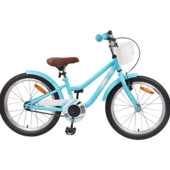 vidaXL Barncykel 18 Tum för 5-7 år gamla Ljusblå