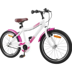 vidaXL Barncykel 18 Tum för 5-7 år gamla Rosa