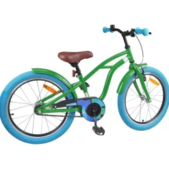 Discount vidaXL Barncykel 18 Tum för 5-7 år gamla Grön