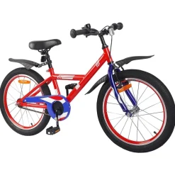 vidaXL Barncykel 18 Tum för 5-7 år gamla Röd