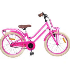 Best vidaXL Barncykel 18 Tum för 5-7 år gamla Mörk Rosa