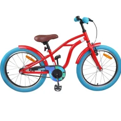 Hot vidaXL Barncykel 18 Tum för 5-7 år gamla Röd