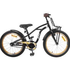 Hot vidaXL Barncykel 18 Tum för 5-7 år gamla Svart