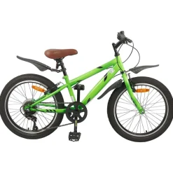 vidaXL Barncykel 20 Tum 6-Speed för 6-11 år gamla Grön
