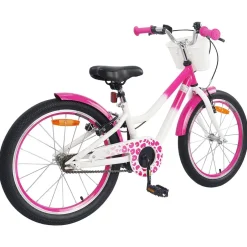 Sale vidaXL Barncykel Med Stödhjul 18 Tum för 5-7 år gamla Rosa