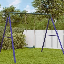 New vidaXL Barngunga med justerbart rep Grön