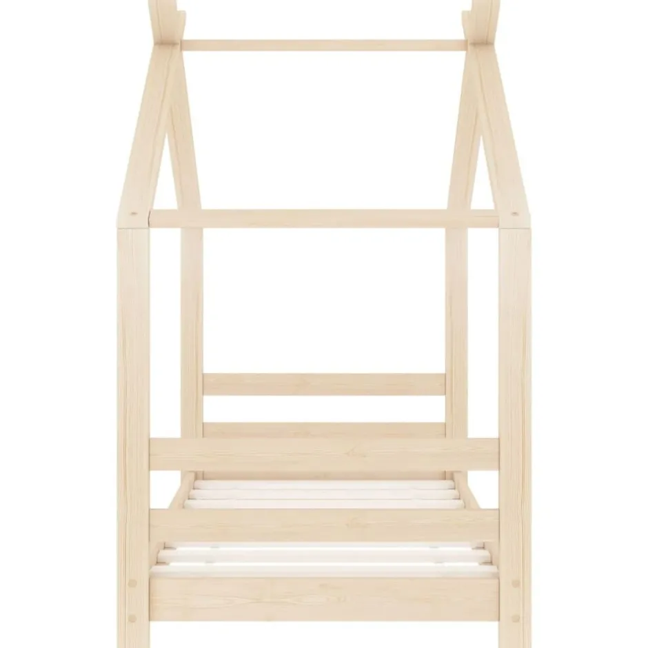 Sale vidaXL Barnsäng massiv furu 70x140 cm Brun