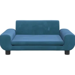 Outlet vidaXL Barnsoffa 70x45x33 cm sammet Blå