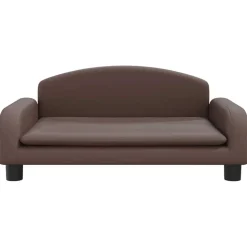 vidaXL Barnsoffa brun 70x45x30 cm konstläder