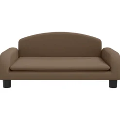 vidaXL Barnsoffa 70x45x30 cm tyg Brun
