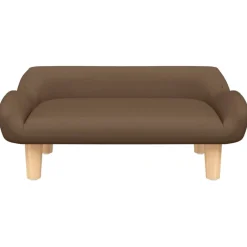 Outlet vidaXL Barnsoffa 70x40x24 cm tyg Brun