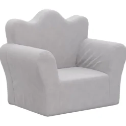Online vidaXL Barnsoffa mjuk plysch Ljusgrå