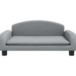vidaXL Barnsoffa ljusgrå 70x45x30 cm tyg