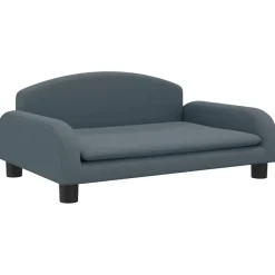 vidaXL Barnsoffa mörkgrå 70x45x30 cm tyg