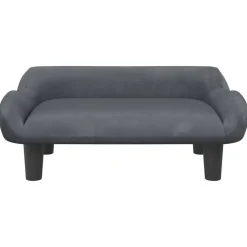Sale vidaXL Barnsoffa 70x40x24 cm sammet Mörkgrå