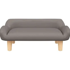 vidaXL Barnsoffa mullvadsbrun 70x40x24 cm tyg
