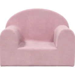 Sale vidaXL Barnsoffa mjuk plysch Rosa
